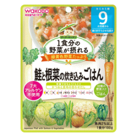 アサヒグループ食品 1食分の野菜が摂れるグーグーキッチン 鮭と根菜の炊き込みごはん 9か月頃から 100g※軽減税率対象