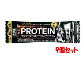 【9個セット】アサヒグループ食品 1本満足バー プロテインブラック【軽減税率対象商品】