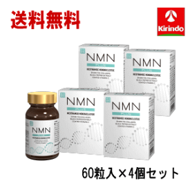 4個セット 送料無料 健美舎 NMN+(PULS) 60粒×4個 話題のエイジングケアサプリ NMN(β-ニコチンアミドモノヌクレオチド)