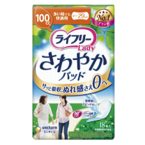 Unicharm - 268 ライフリー さわやかパッド【100cc】合計216枚 12点セット Amazon.co.jp: ライフリー 【尿もれパッド 100㏄】 さわやか