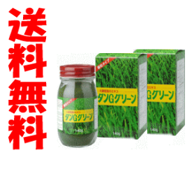 ポイント10倍 4/21(火)8:59まで 送料無料 2個セット 健美舎 タンGグリーン顆粒タイプ140g×2箱セット 国産大麦若葉100%使用【軽減税率対象商品】ビタミン補給