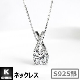 【P2倍】 ネックレス レディース シルバー S925 一粒 アクセサリー 女性 純銀 [Protection Necklace]