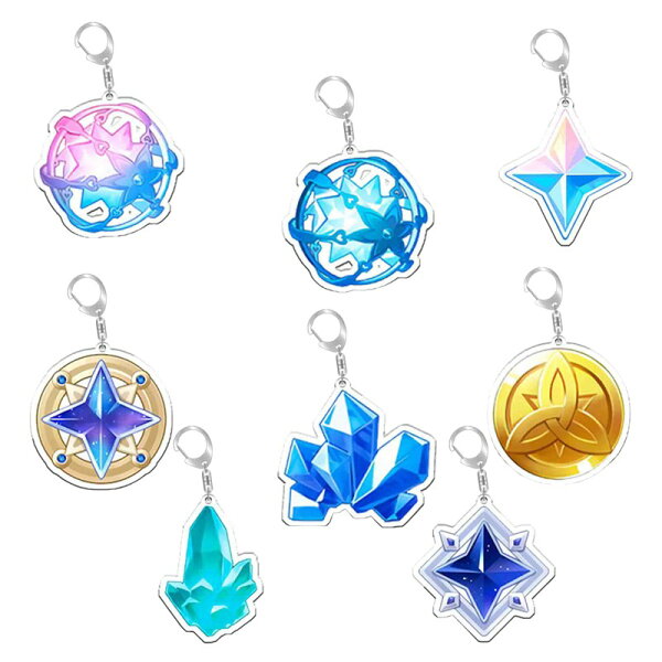 原神 げんしん Genshin キーホルダー グッズ アクリル アイテム モラ 原石 水晶の塊 魔晶の塊 ゲーム アニメ 可愛い 萌え キーリング 飾り [キーホルダー(アイテム)]