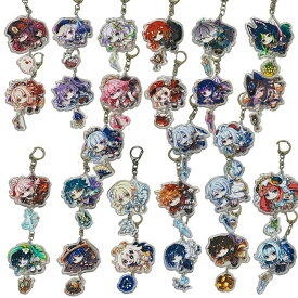 原神 げんしん Genshin キーホルダー グッズ アクリル キャラクター パイモン 雷電将軍 八重神子 ナヒーダ 宵宮 胡桃 七七 甘雨 申鶴 神里綾華 夜蘭 ゲーム アニメ 可愛い 萌え キーリング 飾り [キーホルダー(キャラクター)]