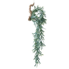 人工観葉植物 ビカクシダ 着生 ブルー 84（1個入り）991421 吊るしタイプ （代引き不可） インテリア フェイクグリーン 造花 HANGING （p103）