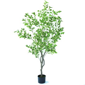 人工観葉植物 斑入りベンジャミン ポット 150（1個入り）992661 庭木ポット （代引き不可） インテリア フェイクグリーン 造花 WREATH （p7）
