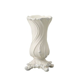 花瓶 フラワーベース Ceramic Display Celestine セレスティーヌ antique white （1個入り） [820-621-172] [p78] ポリレジン （代引き不可） インテリア ディスプレイ