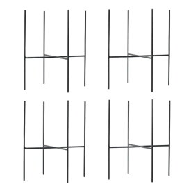 花・観葉植物用ポット ポットスタンド スリムブラック stand （4個入り） 23058 底寸21cmまで用 （代引き不可） スタンド FARM （p175）