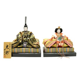 アウトレット品 雛人形 人形単品 七番 親王 金襴 玉台付 2人 (25a-ya-0174) インテリア ディスプレイ 見切処分品
