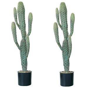 人工観葉植物 柱サボテン ポット 71(2個入り)992190 サボテン 床置きの小さいサイズ インテリア フェイクグリーン 造花 CACTUS (p107)