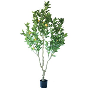 人工観葉植物 レモンの木 ポット 220(1個入り)993140 庭木ポット 玄関、広い空間サイズ インテリア フェイクグリーン 造花 GARDEN PLANT (p15)