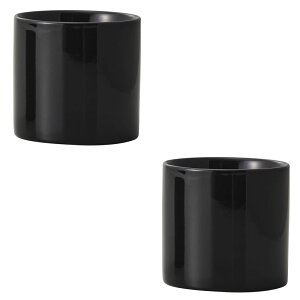 �ԕr �t�����[�x�[�X Gift Color VASE Cyrinder �J���[ �x�[�X �V�����_�[ black �i2����j [144-769-800] [p112] �X�g�[���E�F�A �i������s�j �C���e���A �f�B�X�v���C