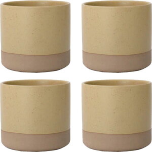 花・観葉植物用ポット ハンネ 16 Y Ceramic POT (4個入り) 40133 底穴なし 鉢タイプ (代引き不可) 中型鉢カバー FARM (p65)