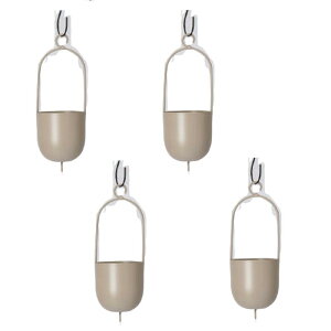 花・観葉植物用ポット ファンヌ ハンギング SB HANGING (4個入り) 23135 底穴なし パウダーコートスチール製 (代引き不可) ハンキングポット 吊るしタイプ FARM (p255)