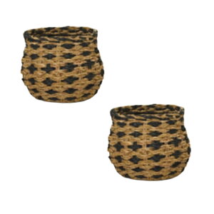 花・観葉植物用ポット ホグラ草 ゴールドバスケット PT 16 BASKET (2個入り) 39064 底穴なし バスケット (代引き不可) 大型鉢カバー FARM (p305)