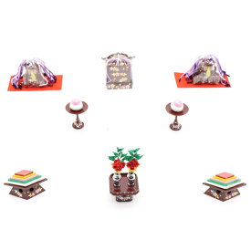 アウトレット品 雛人形 道具単品 雛道具6品セット 25号 エビ茶塗り 6点 (26a-ya-0408) インテリア ディスプレイ 見切処分品