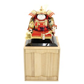 アウトレット品 五月人形 人形単品 鎧着子ども大将 赤縅 高さ35cm インテリア ディスプレイ 見切処分品