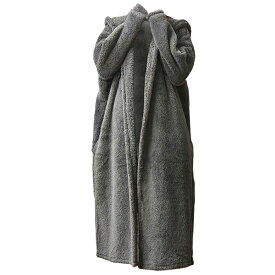ファッション レディース モコボア お出掛け着る毛布 FREEサイズ/CHARCOAL(チャコール)（ hw8244 ）アパレル ウィンター
