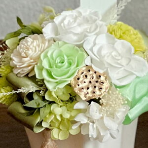 �v���U�[�u�h�t�����[ Funeral Preserved Arrangment�in10-1296�jL�T�C�Y 3�F����1�F��I�� �X�N�G�A�|�b�g�^ 1���� ����17cm �N���A�P�[�X���� �K�N �M�t�g �����݉� �������� ����