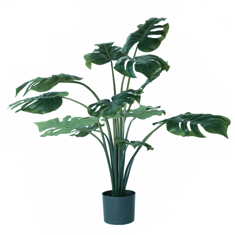 【楽天市場】人工観葉植物 モンステラポット97（1個）bb750-0