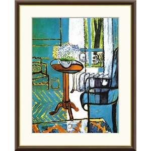 額絵 マティス 窓:忘れな草の室内 f8・f6・f4サイズ 世界の名画シリーズ Matisse gk-a5-j1093(p24) (J1-093) (代引き不可) 洋画 インテリア