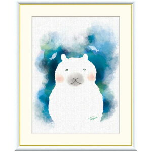 額絵 木下つぐみ しろくま f8・f6・f4サイズ 癒しの動物たち Tsugumi gk-a5-j3m009(p71) (J3-M009) (代引き不可) 現代アート インテリア