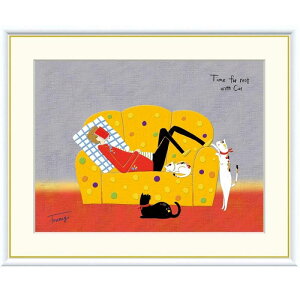 額絵 山田つむぎ うたた寝 f8・f6・f4サイズ Time for rest 〜動物のいる暮らし〜 Tsugumi gk-a5-j3n009(p73) (J3-N009) (代引き不可) 現代アート インテリア