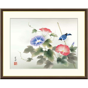 額絵 近藤玄洋 朝顔 f8・f6・f4サイズ 現代日本画シリーズ 花鳥画 夏飾り gk-a5-j4b027(p153) (J4-B027) (代引き不可) 日本画 インテリア