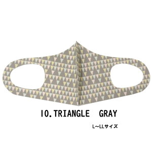 �t�@�b�V���� �O�b�Y �f�U�C�i�[�Y�}�X�N L�`LL�T�C�Y/TRIANGLE�@GRAY�i hw706-10�j�A�p���� �}�X�N
