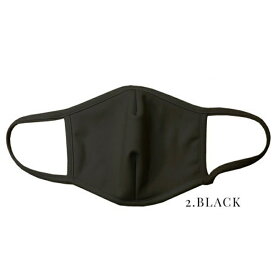 ファッション CLEAT(クリート)制菌撥水洗えるマスク BLACK M～Lサイズ hw778