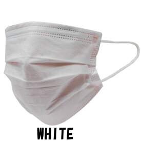ファッション グッズ 冷感不織布カラーマスク (50枚入り) ふつうサイズ WHITE（ white-7）アパレル マスク