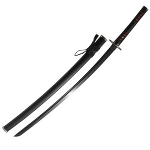 模造刀 美術刀 黒斬剣 大輪鍔 大刀 黒塗り刃紋無刀身[neu092km]日本刀 美術刀剣 おもちゃ 通販【代引き不可】