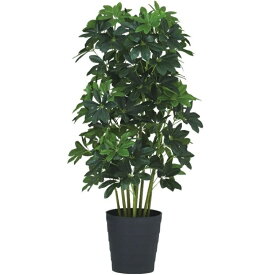 人工観葉植物 グリーンカポック 100 ポット付き 高さ100cm （P44-91827) （代引き不可） インテリアグリーン フェイクグリーン