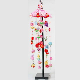吊るし飾り 12か月の花の蓮 大 スタンド付き 飾り台セット ひな祭りのさげ飾り 雛人形 高さ25cm インテリア