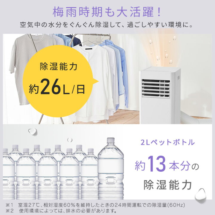 楽天市場】＼工事不要／ ポータブルエアコン ポータブルクーラー 4.5 