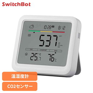 SwitchBot CO2ZT[ _YfZxv xv fW^ C j^[ CA[ X}z Av uʒm f[^ۑ dr Type-Cd v VC\ xv xv v W49000