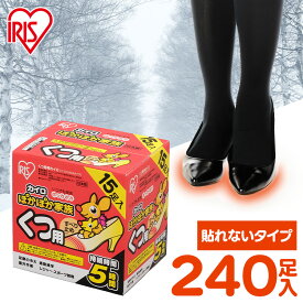 カイロ 貼らない 貼らないカイロ 靴用カイロ 240足 (15足入×16個) すべり止め付 足 足先 温める 使い捨てカイロ まとめ買い 貼れない 足用 屋外作業 レジャー 冬 防寒 寒さ対策 PKN-15K アイリスオーヤマ ぽかぽか家族 #