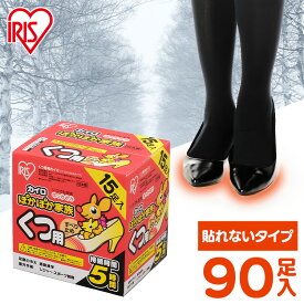 カイロ 貼らない 貼らないカイロ 靴用カイロ 90足 (15足入×6個) すべり止め付 足 足先 温める 使い捨てカイロ 貼れない 足用 屋外作業 レジャー 通勤 通学 冬 防寒 寒さ対策 PKN-15K アイリスオーヤマ ぽかぽか家族 #
