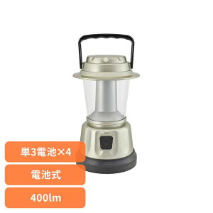 �����^�� LED �d�r�� ��400lm �_�����[�h 5��� �A���g�p ��65���� IPX4 �A�E�g�h�A �L�����v �h�� �ЊQ �h�ЃO�b�Y �ЊQ�p�i ��d�΍� ��� ��� �ʔ� �P3�`���d�r 4�{ LED�����^�� LNP-B400-CG �I�[��