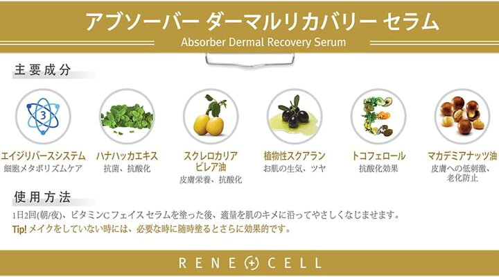 楽天市場】【ポイント3倍アップ】【Rene Cell】 ルネセル アブソーバー 