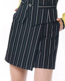 スカート レディースアミューズメント パチンコ店女性用メリハリストライプのスカート