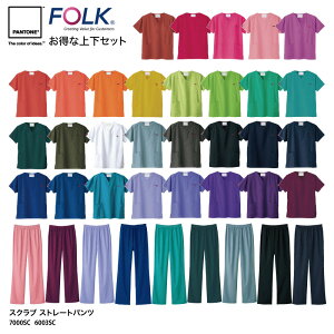 XNu pc FOLK PANTONE ȏ㉺Zbg jp  Ō  lC  7000SC-6003SC hJ vg グ ubNtCf[