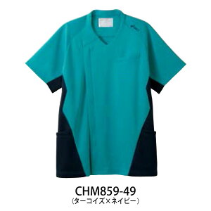 スクラブ asics アシックスレディス 男性 ネイビー 青 赤 医療 看護 医師 ユニフォーム ジップ 吸汗 速乾 ストレッチ 制電 SEK 住商モンブラン カテゴリー CHM859 ブラックフライデー