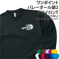 【1000円ポッキリ！マラソン限定！】ドライロンT バレーボール Tシャツ 長袖 背番号 ワンポイント 長袖T…