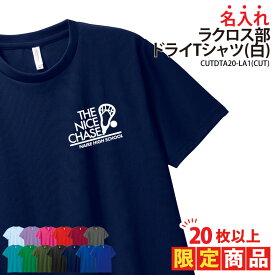 【20枚以上購入限定価格】ドライTシャツ ラクロス Tシャツ 半袖 背番号 クラブ 部活 サークル チーム 練習着 トレーニングウェア 入学 卒業 入部 卒部 記念品 プレゼント ドライ 速乾 吸収 薄手 メッシュ UVカット ポリエステル 名入れ おそろい CUTDTB20-LA1