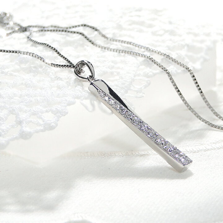 楽天市場】Pt900 ダイヤモンド ネックレス【0.20ct】ペンダント ダイヤ 