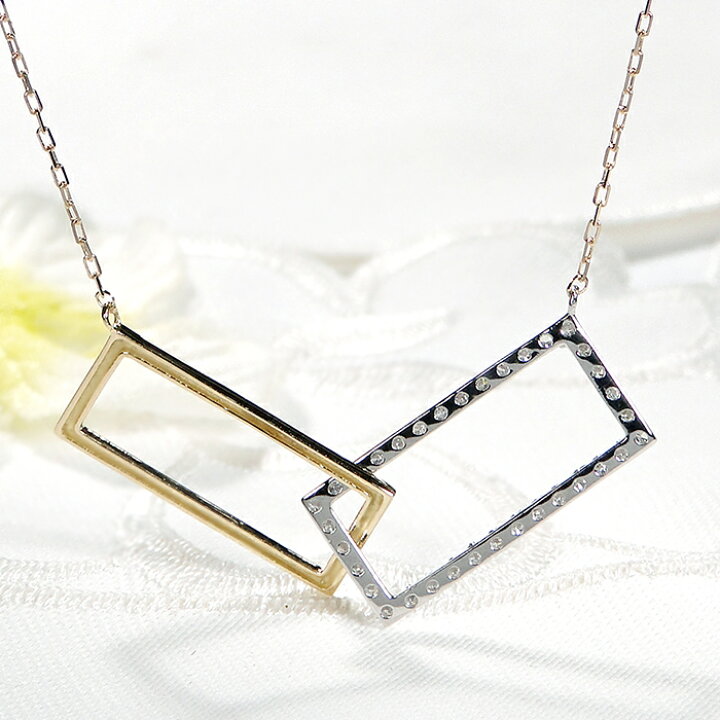 楽天市場】Pt900/K18YG/PG ダイヤモンド ネックレス【0.25ct】品質 
