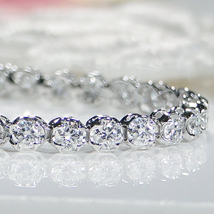 楽天市場】Pt950【2.0ct】ダイヤモンド テニス ブレスレット【送料無料 