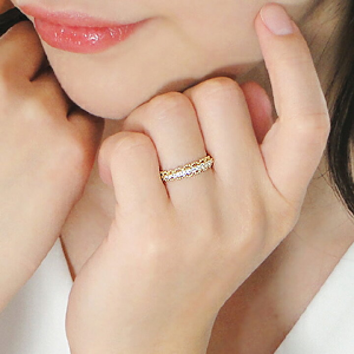 楽天市場】K18YG【0.17ct】ダイヤモンド エタニティ リング【送料無料  