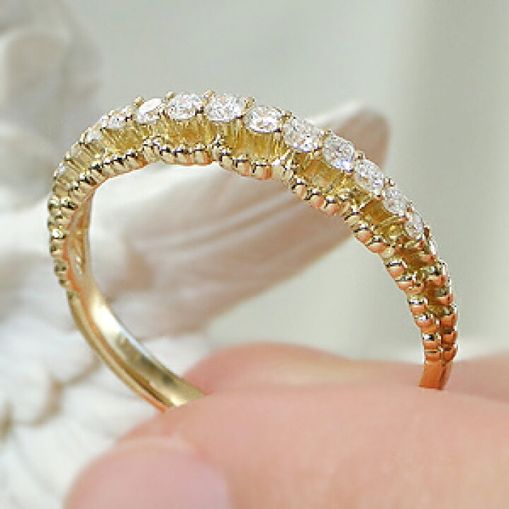 楽天市場】K18YG【0.17ct】ダイヤモンド エタニティ リング【送料無料  